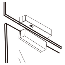 上下無(wú)框玻璃門(mén)專(zhuān)用電插鎖